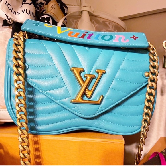 Louis Vuitton Handbags - Authentic Louis Vuitton Turquoise New Wave Crossbody Chain Bag